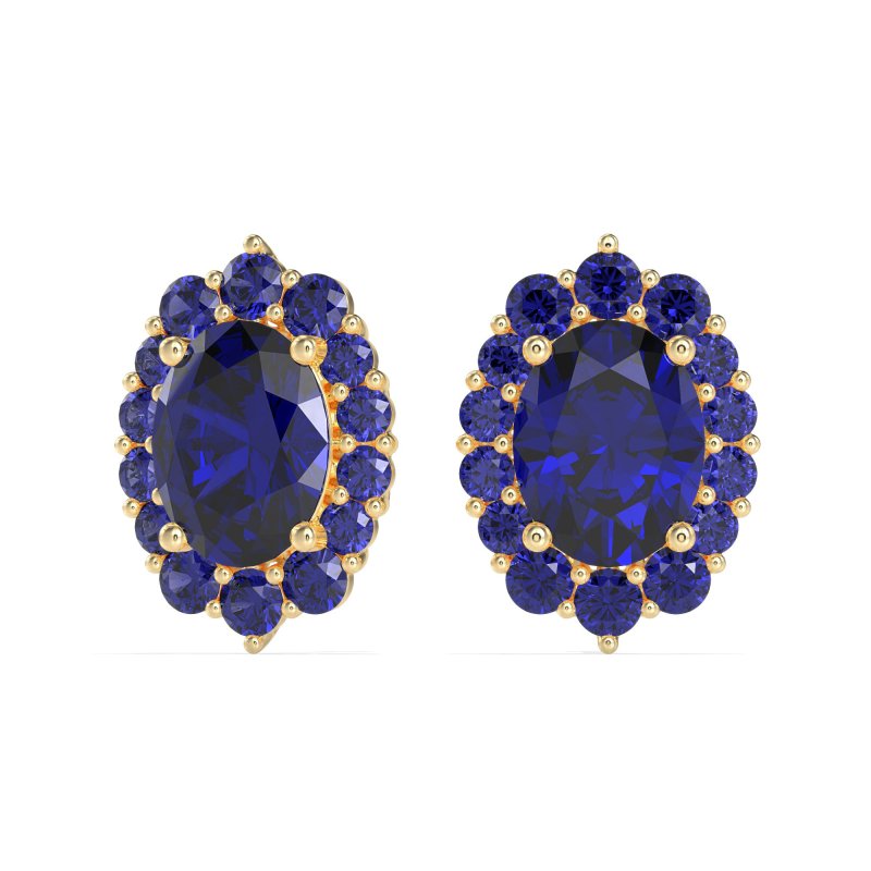 Floral Halo Stud Earrings