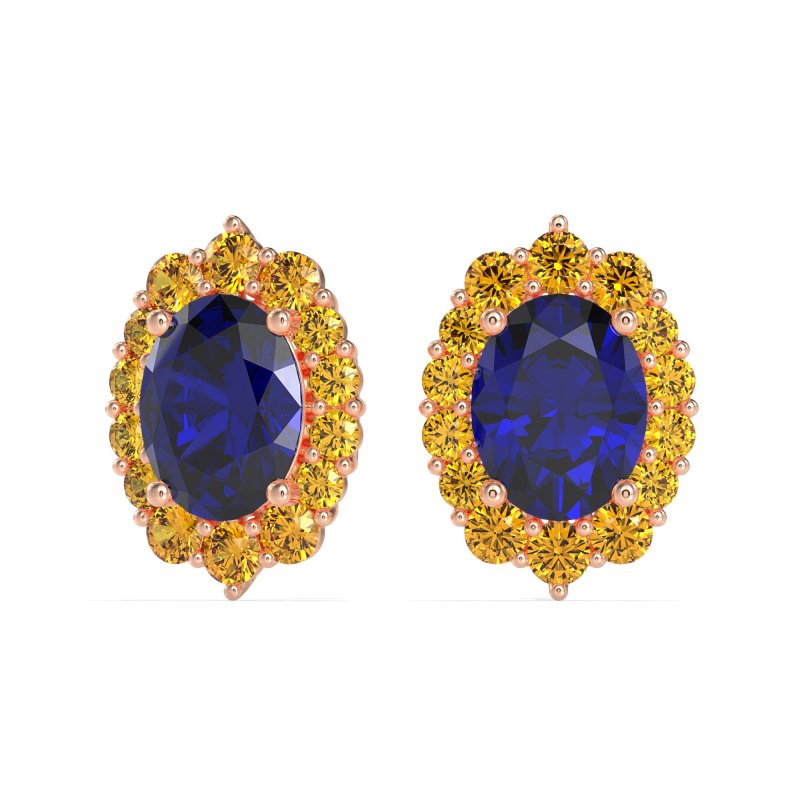 Floral Halo Stud Earrings
