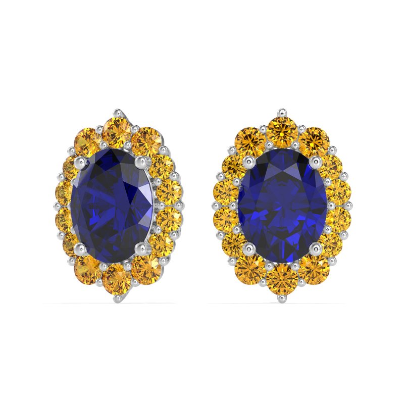 Floral Halo Stud Earrings