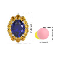 Floral Halo Stud Earrings