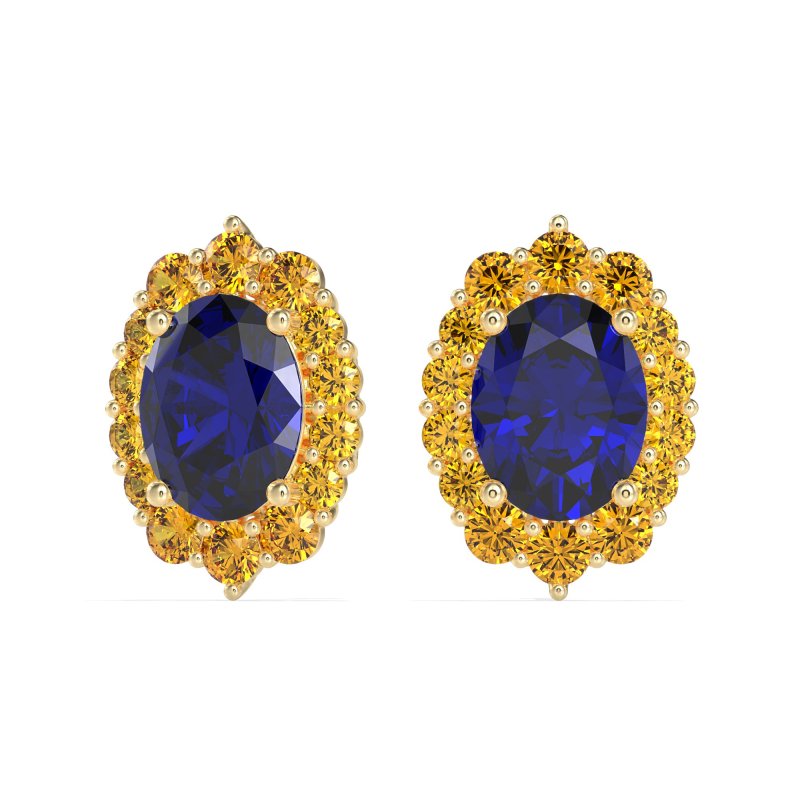 Floral Halo Stud Earrings