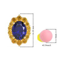 Floral Halo Stud Earrings