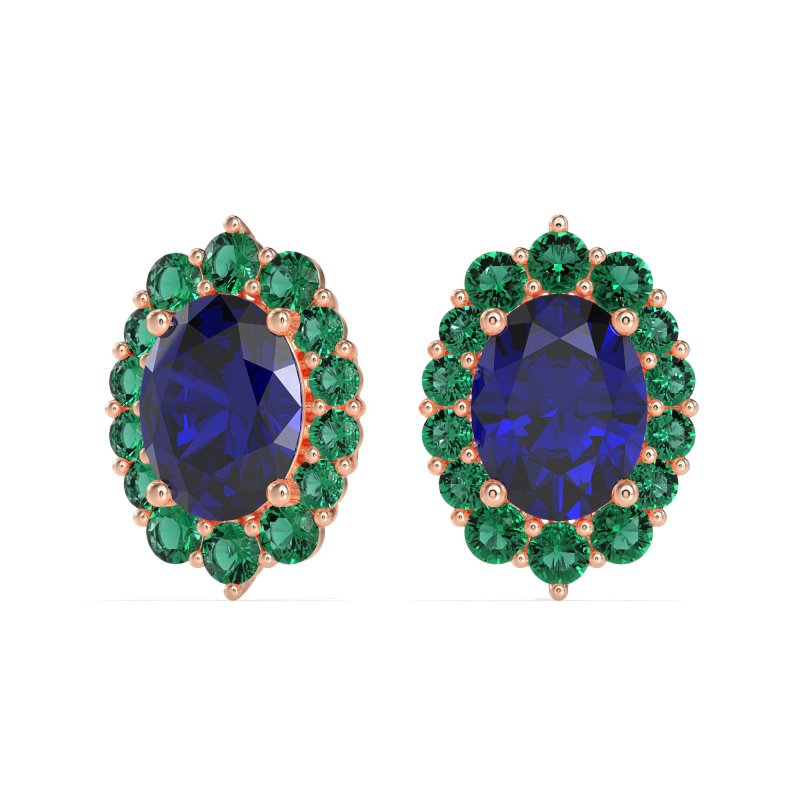 Floral Halo Stud Earrings