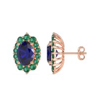 Floral Halo Stud Earrings
