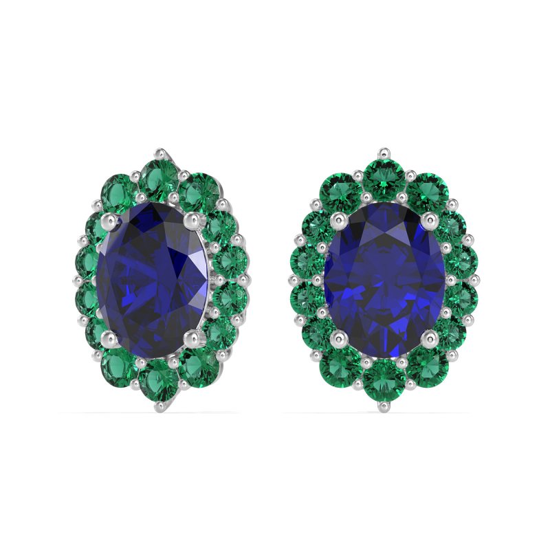 Floral Halo Stud Earrings