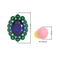 Floral Halo Stud Earrings