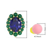 Floral Halo Stud Earrings