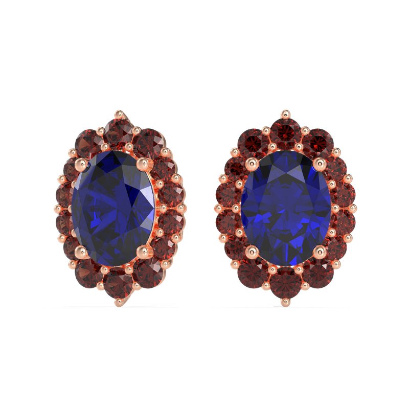 Floral Halo Stud Earrings