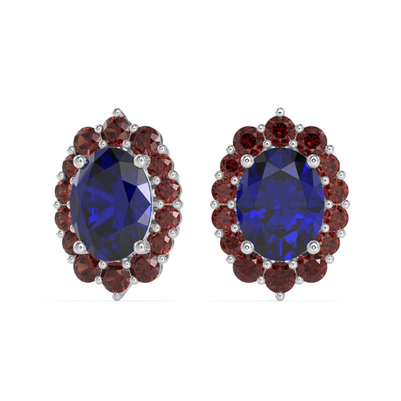 Floral Halo Stud Earrings