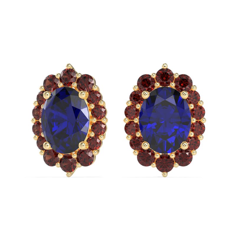 Floral Halo Stud Earrings