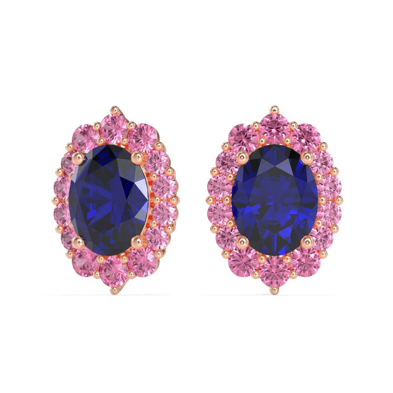 Floral Halo Stud Earrings
