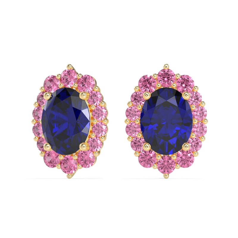 Floral Halo Stud Earrings