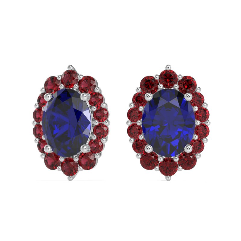 Floral Halo Stud Earrings