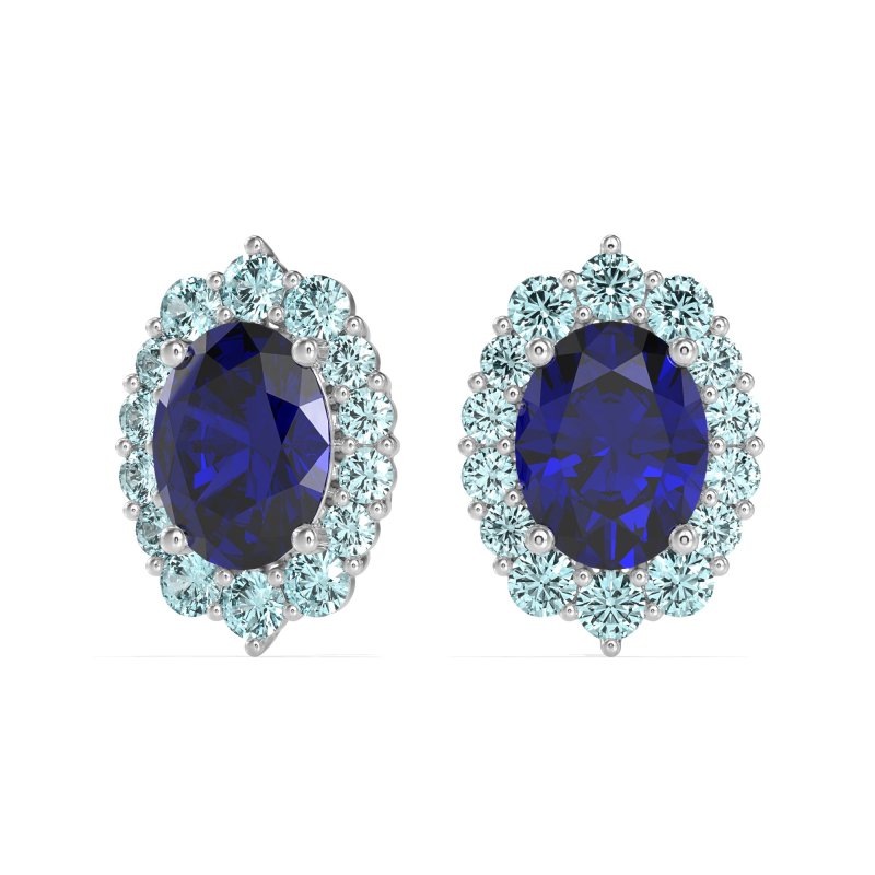 Floral Halo Stud Earrings