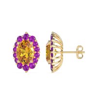 Floral Halo Stud Earrings