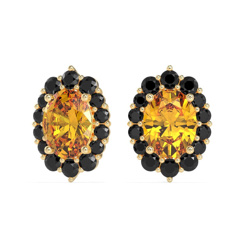 Floral Halo Stud Earrings