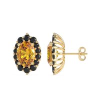 Floral Halo Stud Earrings
