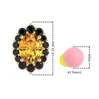 Floral Halo Stud Earrings