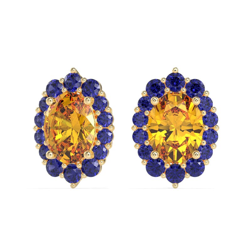 Floral Halo Stud Earrings