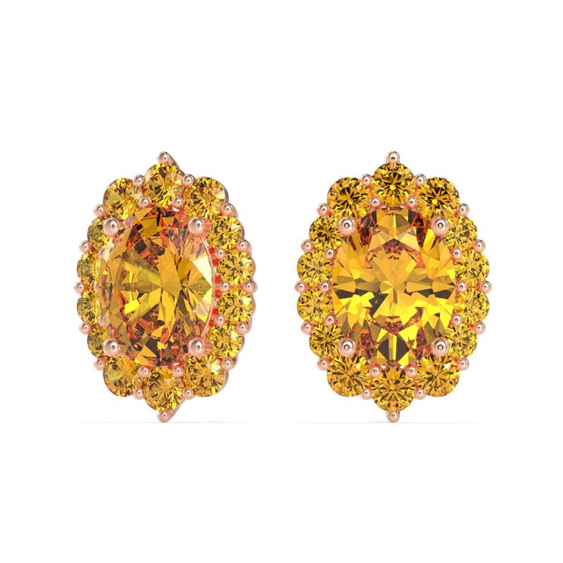 Floral Halo Stud Earrings