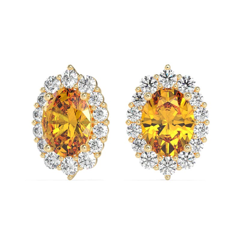 Floral Halo Stud Earrings
