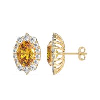 Floral Halo Stud Earrings