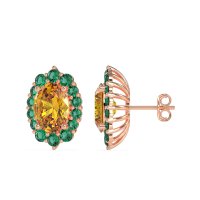Floral Halo Stud Earrings