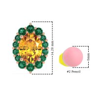 Floral Halo Stud Earrings