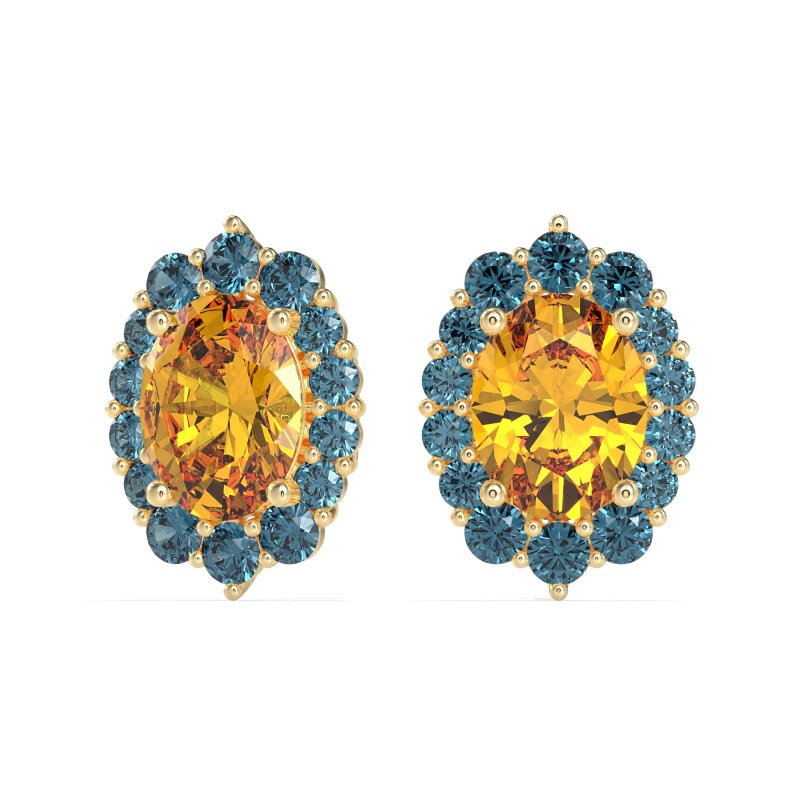 Floral Halo Stud Earrings