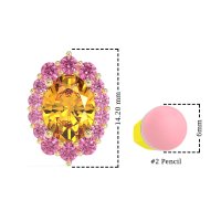Floral Halo Stud Earrings