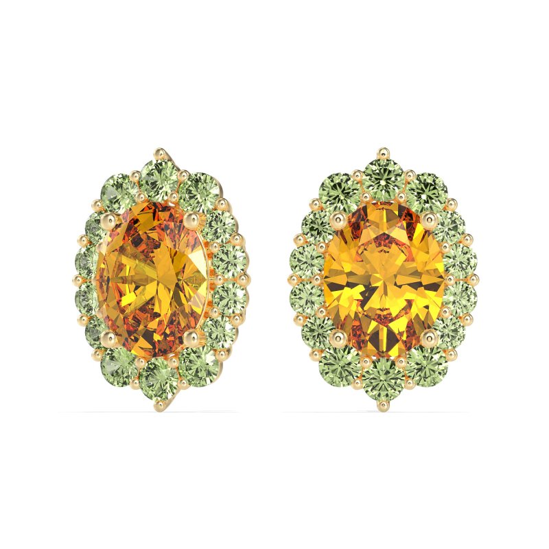 Floral Halo Stud Earrings