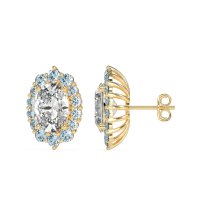 Floral Halo Stud Earrings