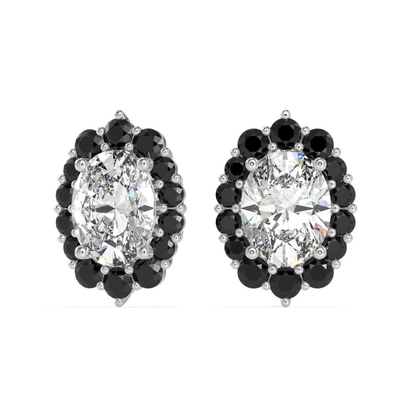 Floral Halo Stud Earrings