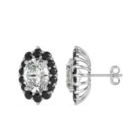 Floral Halo Stud Earrings