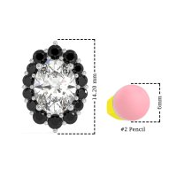 Floral Halo Stud Earrings