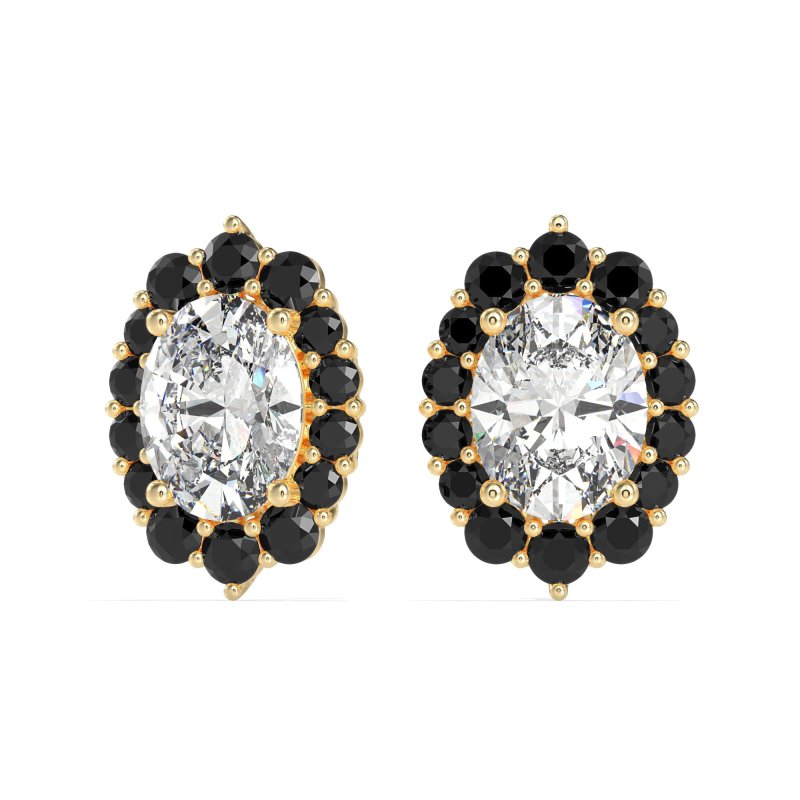 Floral Halo Stud Earrings