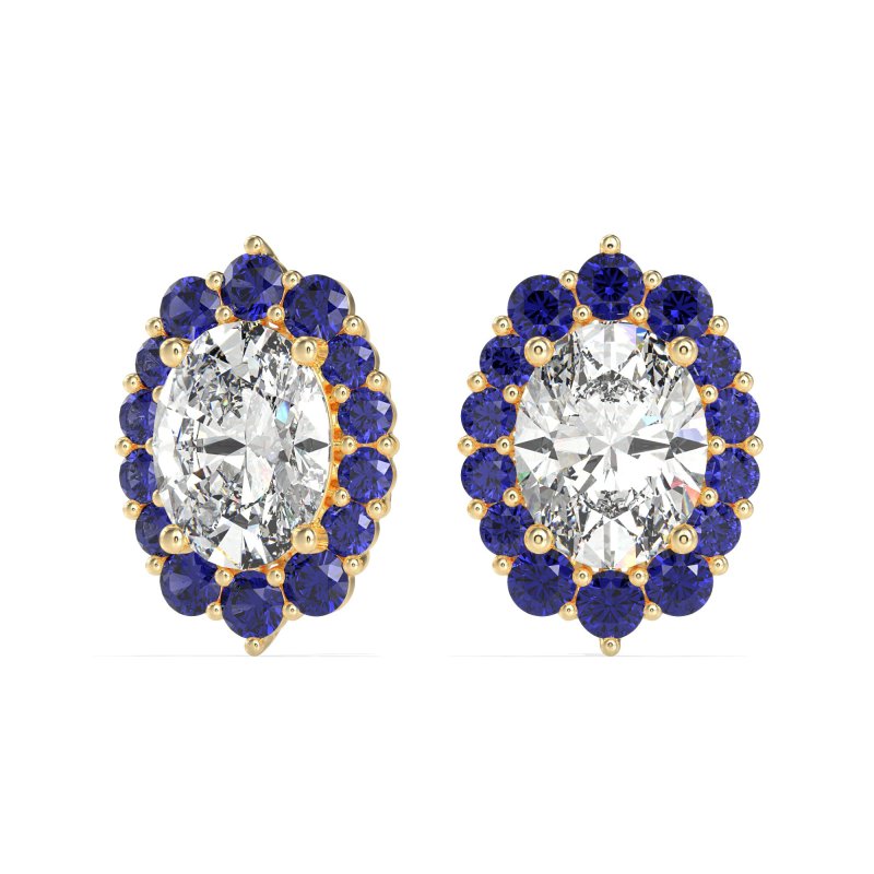 Floral Halo Stud Earrings
