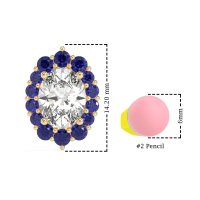 Floral Halo Stud Earrings