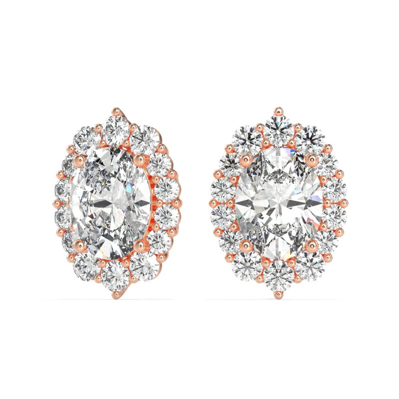 Floral Halo Stud Earrings