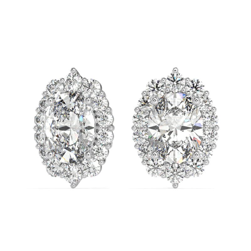 Floral Halo Stud Earrings