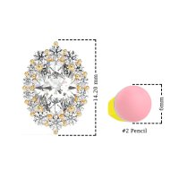 Floral Halo Stud Earrings