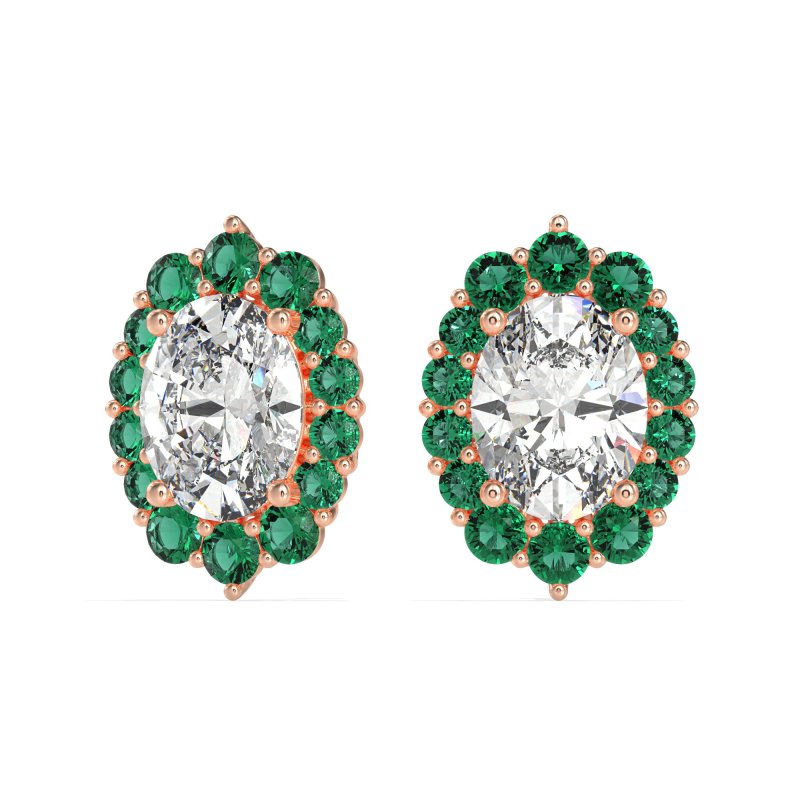 Floral Halo Stud Earrings