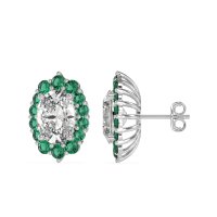 Floral Halo Stud Earrings