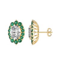 Floral Halo Stud Earrings