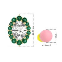 Floral Halo Stud Earrings