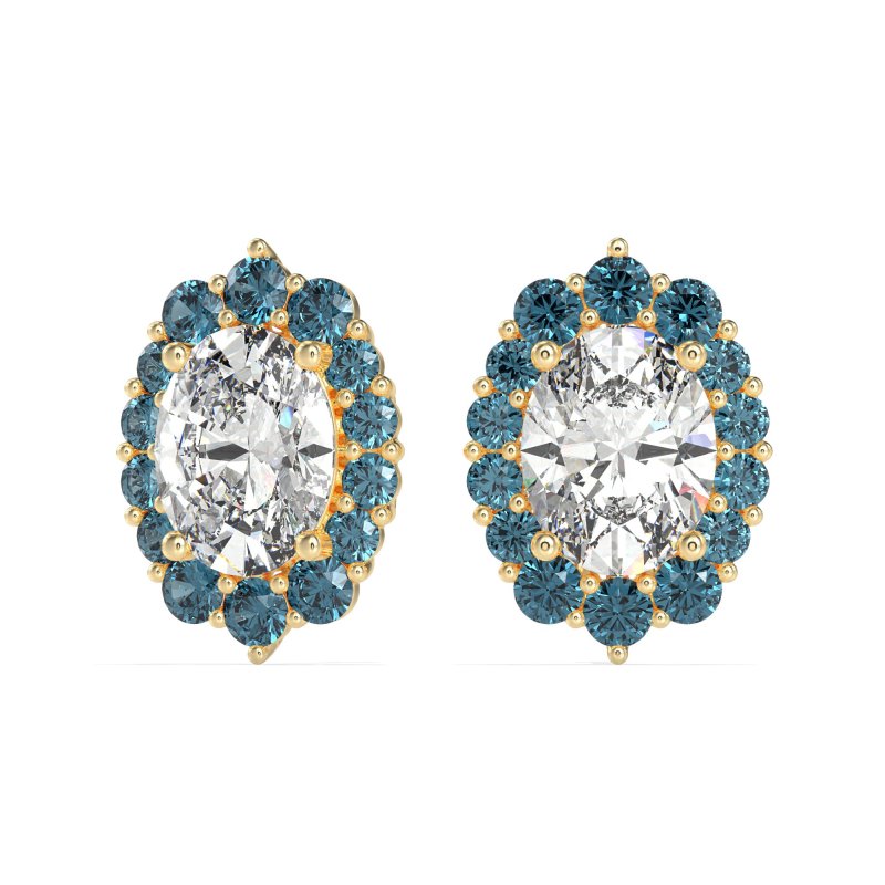 Floral Halo Stud Earrings