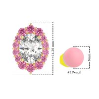 Floral Halo Stud Earrings