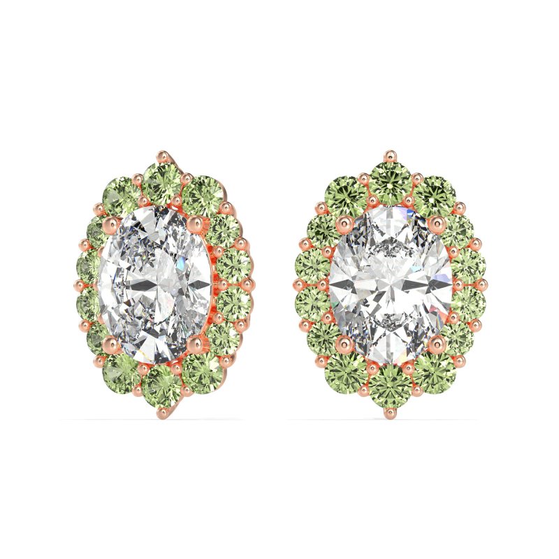 Floral Halo Stud Earrings