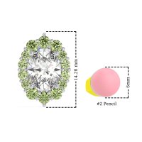 Floral Halo Stud Earrings