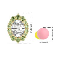 Floral Halo Stud Earrings